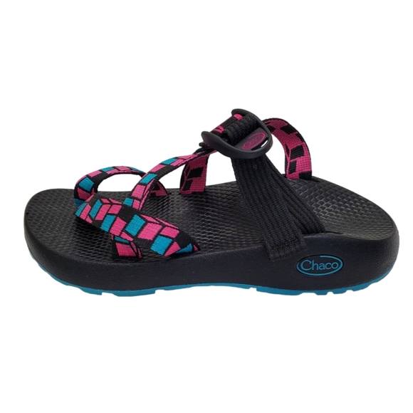Chaco Tegu Sandals Cubit Pink Strappy Slip On Sport Sz 7 - Picture 3 of 14